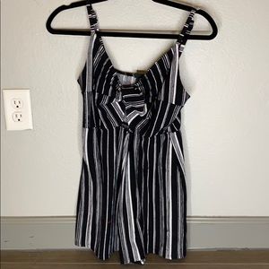 Black and white romper